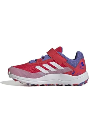 adidas Disney Terrex Agravic Flow Trail Running Shoes Trailrunning-Schuhe, Pure Ruby/Dash Grey/Yellow, 22 EU