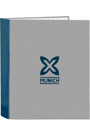 Safta München Street Ringordner mit 4 Ringen, ideal für Kinder verschiedener Altersgruppen, bequem und vielseitig, Qualität und Widerstandsfähigkeit, 27 x 6 x 33 cm, , M, Casual