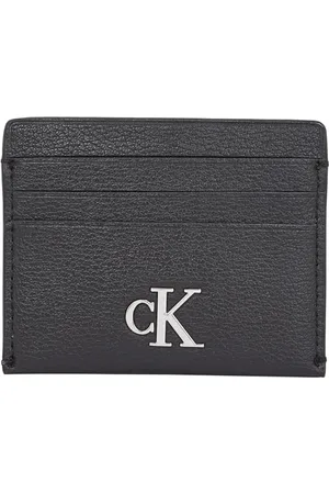 Calvin Klein Damen Kartenetui Minimal Monogram Cardcase Klein, Schwarz , Einheitsgröße