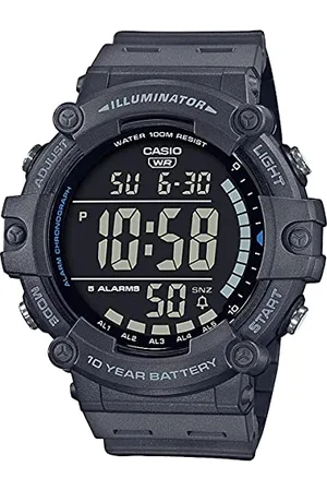 Casio Unisex-Erwachsene Digital Quartz Uhr mit Kunststoff Armband AE-1500WH-8BVEF