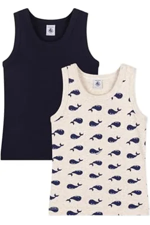 Petit Bateau Jungen A0DAG Tanktops, , 12 Jahre (2er Pack)