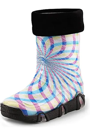 Ladeheid Kinder Mädchen Jungen Gummistiefel Gefüttert Swk2021 (Muster-53, 23/24 EU)