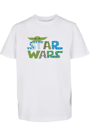 Mister Tee Unisex Kinder MTK143-Kids Star Wars Colorful Logo Tee T-Shirt, White, 146/152