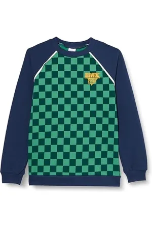Green Cotton Jungen BMX Sweatshirt, Lazy Green/Fast Green, 104 EU