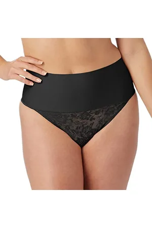 Maidenform Damen Tame Your Tummy Shaping Lace Thong with Cool Comfort Taillen-Shapewear, , Medium