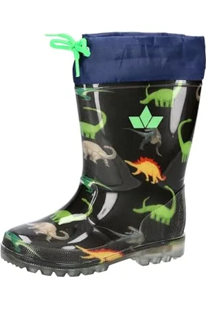 LICO Powerlight W Blinky Gummistiefel, Marine/Orange/Grün, 35 EU