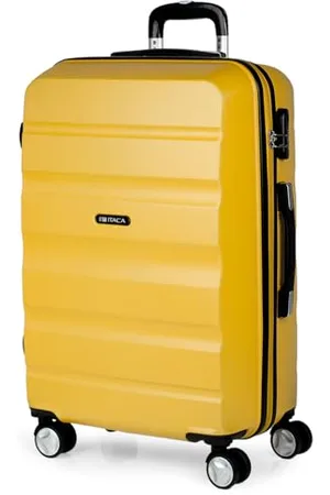 Itaca Koffer Groß, Koffer Mittelgroß, Hartschalenkoffer M - Robuster Hartschalenkoffer & Koffer & Trolleys mit 4 Rollen, ideal als Reisekoffer für Jede Reise