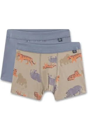 Sanetta Jungen-Hipshorts (Doppelpack) | Hochwertige und nachhaltige Unterhose für Jungen aus Bio-Baumwoll-Mix. Inhalt: 2er Set Unterwäsche für Jungen 092