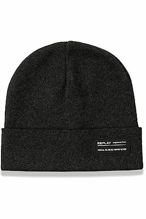Replay Unisex Mütze Wintermütze, (Grau), Onesize