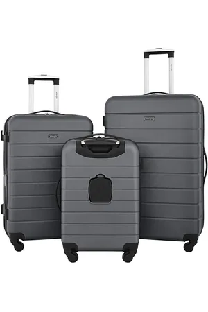 Wrangler Smartes Gepäck-Set mit Getränkehalter und USB-Anschluss, , 3 Piece Set, Smartes Gepäck-Set mit Getränkehalter und USB-Anschluss