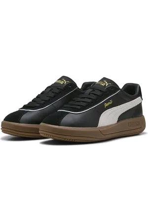 PUMA Damen Club KLASSIKA Sneaker, Black White Gold, 37 EU
