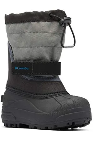 Columbia Childrens Powderbug Plus Ii, Unisex-Kinder Schneestiefel, Schwarz (Black, Hyper Bl 010), 25 EU