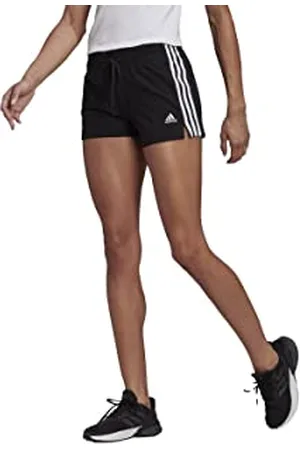 adidas Womens Essentials Slim 3-Stripes Shorts, , XL