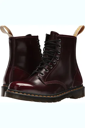 Dr. Martens Vegan 1460, Unisex-Erwachsene klassische Stiefel, Rot (Cherry Red 600), 41 EU