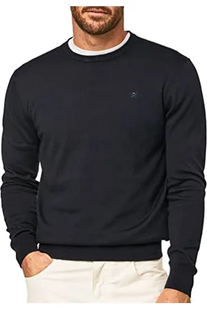 Hackett Herren Cotton Silk Crew Pullover, , XS