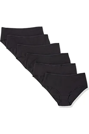 Amazon Damen Midi-Unterwäsche aus Baumwolle, 6er-Pack, , 46