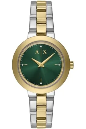 Armani Exchange Watch for Women, Quartz Movement and 36mm Case Size with Stainless Steel, Leather or Silicone Strap