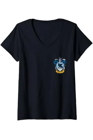 Harry Potter Ravenclaw Pocket Print T-Shirt mit V-Ausschnitt