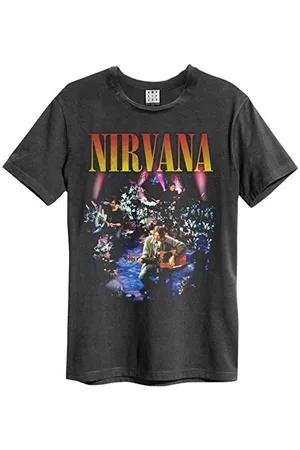 Amplified Nirvana Kollektion - Unplugged In New York Herren T-Shirt Carbon L 100% Baumwolle Regular, , Large