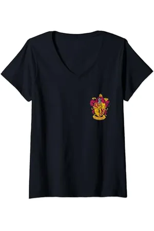 Harry Potter Gryffindor Pocket Print T-Shirt mit V-Ausschnitt