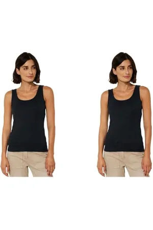 CECIL Damen Linda Top, Schwarz (Black 10001), M EU