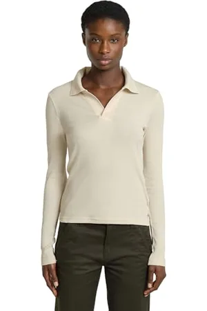 G-Star Damen Ribbed Slim Poloshirt, , L