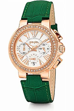 Folli Follie Damen. Analog-Digital Automatic Uhr mit Armband S0356929
