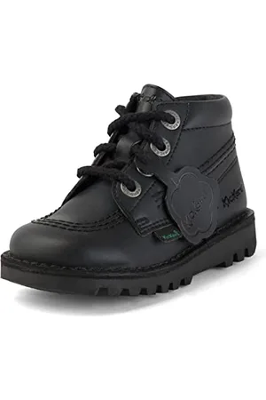 Kickers Unisex Baby Kick Hi Vegan Synt Iu Blk Stiefelette, , 24 EU