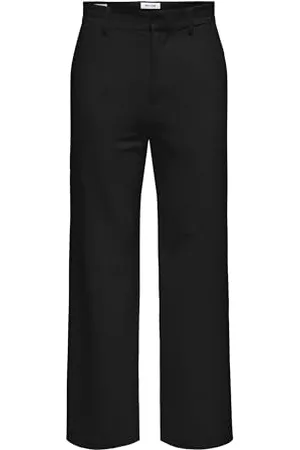 Only & Sons Herren ONSBOB-LE Loose 0071. Pant NOOS Stoffhose, Black, 38W x 32L