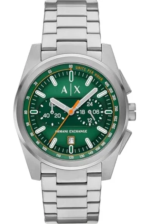 Armani Exchange Herren Analog Quarz Uhr mit Edelstahl Armband AX2862