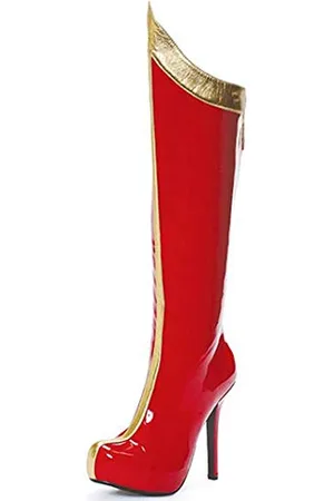 Ellie Shoes Damen 517-Comet Stiefel, Rot (rot/goldfarben), 37 EU