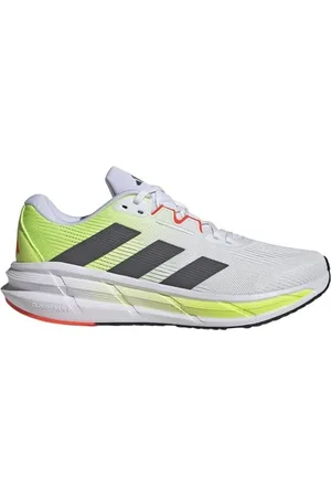 adidas Questar 3 Running Shoes Laufschuhe, Cloud White/Grey Five/Lucid Lemon, 40 2/3 EU
