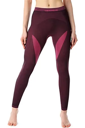 Ladeheid Damen Winter Funktionsunterwäsche Thermounterwäsche Skiunterwäsche Lange Unterhose Thermoaktiv LAGI005 ( , S)