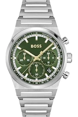 HUGO BOSS Chronograph Quarz Uhr für Herren Kollektion Candor Chrono - Erhältlich mit Edelstahlarmband oder Lederarmband