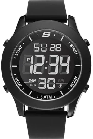 Skechers Herren Analog Quartz Uhr mit Silicone Armband SR5107