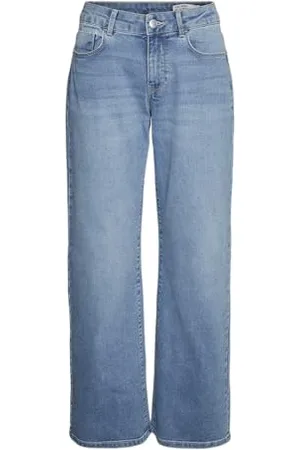 VERO MODA Damen Vmelly Mr Wide Jeans Noos Jeanshose, , S x 32L