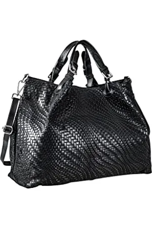 Alessandro Schultertasche Square aus italienischem Leder 42cm x 31cm x 20cm