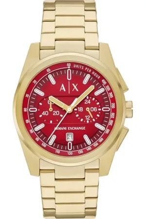 Armani Exchange Herren Analog Quarz Uhr mit Edelstahl Armband AX2863