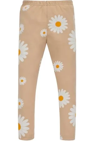 Pinókio Leggins Daisy, 95% Cotton 5% Elastane bejge Blumen, Mädchen 62-122 (98)