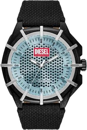 Diesel Herren Analog Quarz Uhr mit Leder Armband DZ4679
