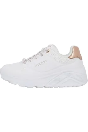 Skechers Mädchen UNO Lite Sneaker, White