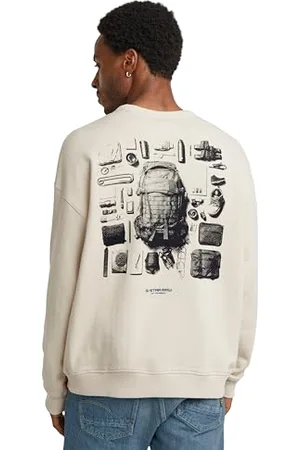 G-Star Herren Knolling Back Graphic Loose Sweater, , L