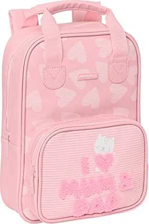Safta M765c Vorschule Love - Kinderrucksack mit Griffen, leicht zu reinigen, ideal für Kinder verschiedener Altersgruppen, bequem und vielseitig, Qualität und Strapazierfähigkeit, 20 x 8 x 28 cm, , Unisex Kinder, , Estándar, Casual