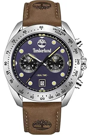 Timberland Herren Analog Quarz Uhr mit Leder Armband TDWGF2230503