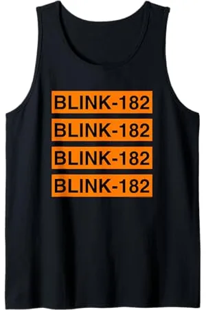 Blink Ikonischer Rock Band Logo Repeat Music Print Tank Top