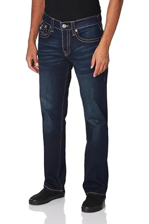 True Religion Herren Ricky Straight Leg Jeans, , 33