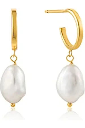 ANIA HAIE Pendientes Mujer E019-02G Plata de Ley 2 cm