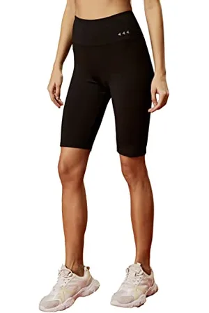 Koton Women High Rise Minimal Printed Biker Leggings
