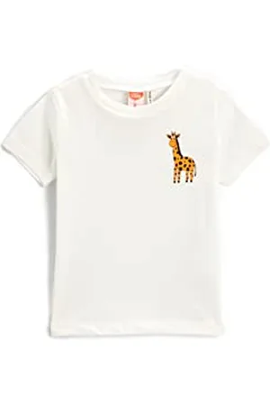 Koton Baby - Jungen Giraffe Printed Short Sleeve T-Shirt Cotton T Shirt, , 24-3 Jahre EU