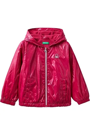 Benetton Mädchen 2eo0gn01i Jacke, Rosso Magenta 2e8, S